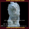 White marble lion sculpture for garden decoration